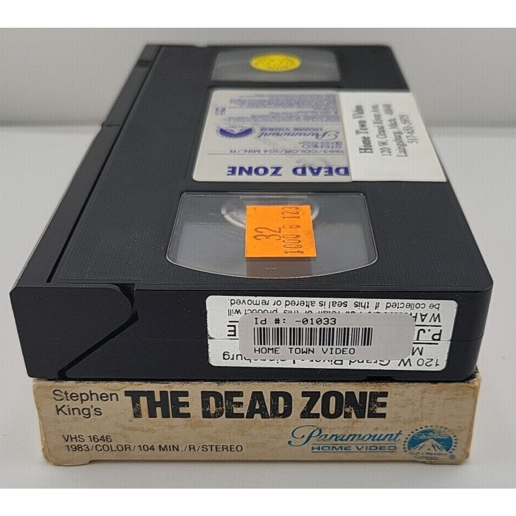 Stephen King's The Dead Zone VHS 1983 NTSC R Horror Thriller Full Screen Walken