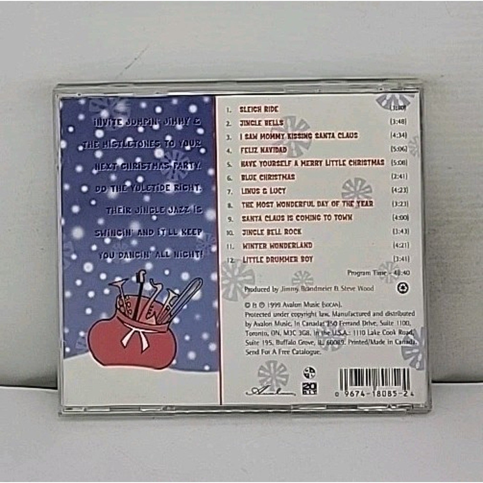 Jingle Bell Jazz by Jumpin' Jimmy & Mistletones (CD, 1999, Solitudes)