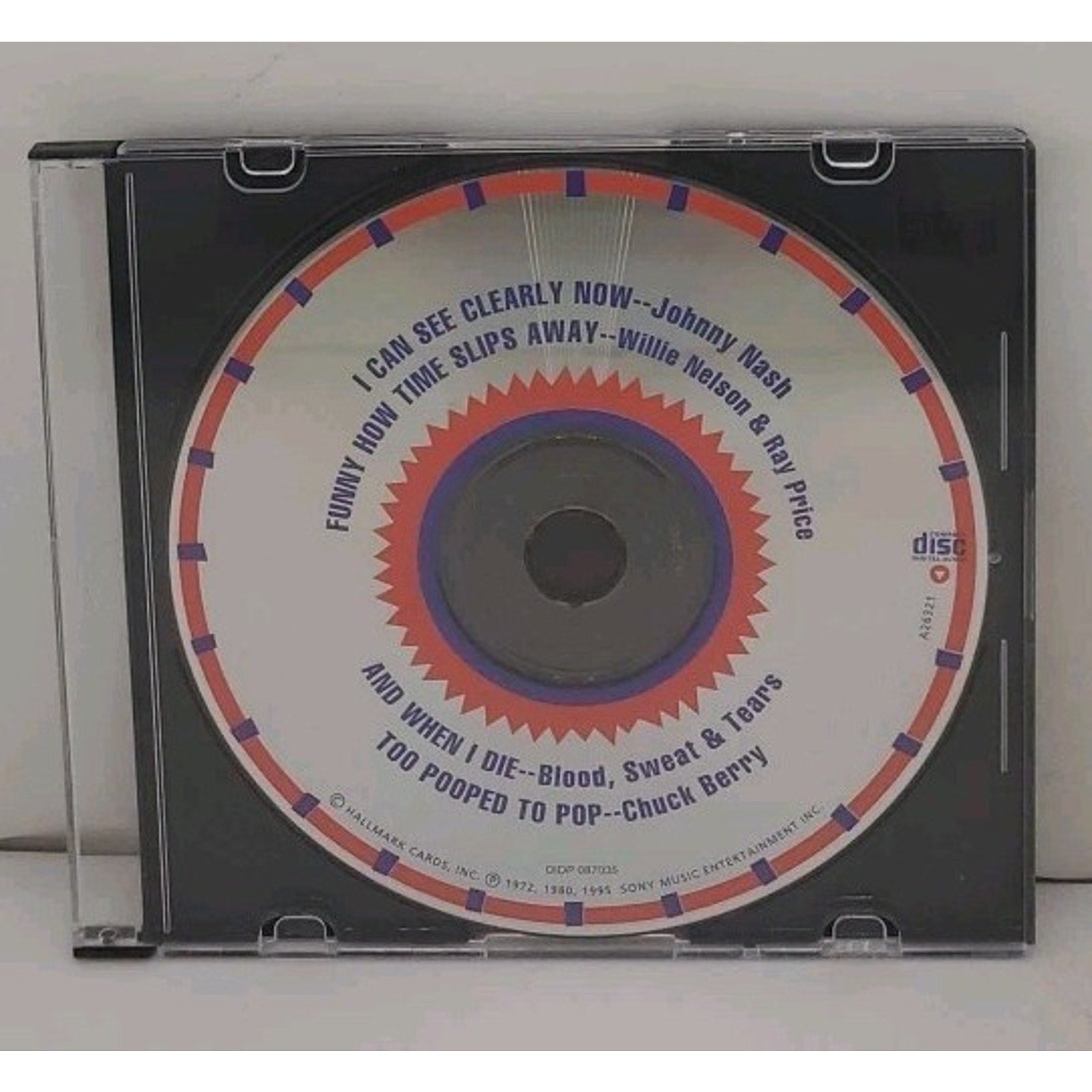 Compilation Johnny Nash, Willie Nelson, Blood, Sweat, and Tears CD *Disc Only*