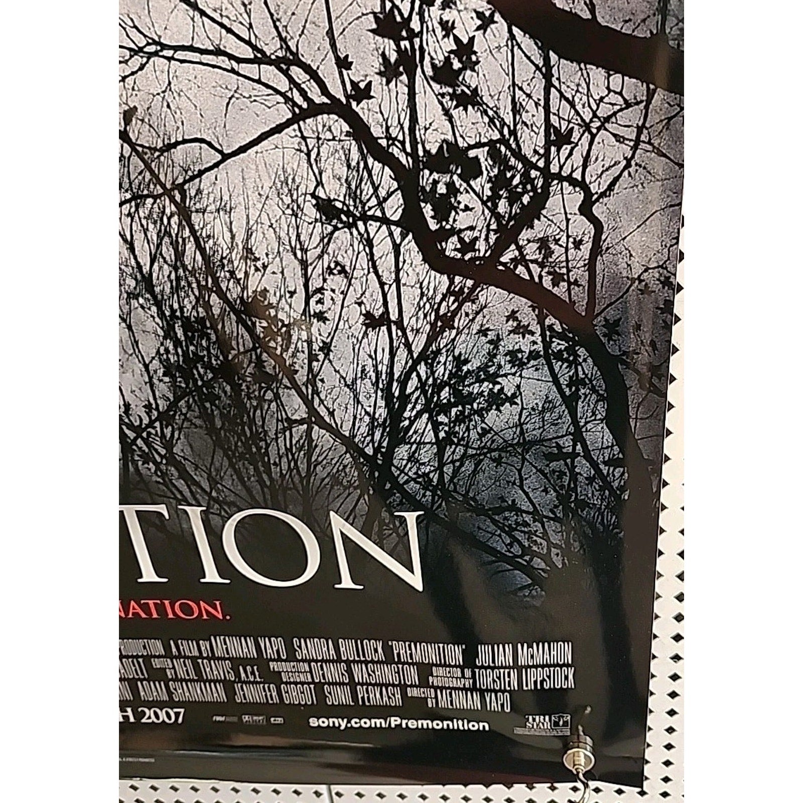 2007 Premonition Original One Sheet Rolled Double Sided Movie Poster 27X40
