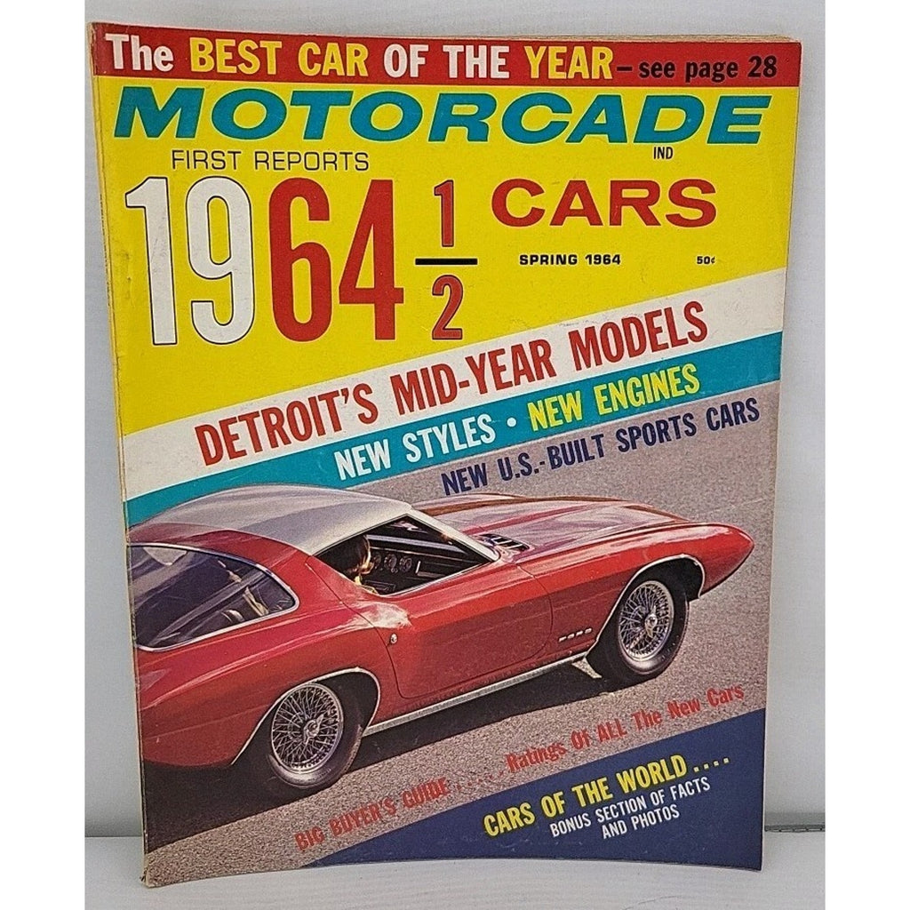 Motorcade 1964 Spring - First Reports On '64 1/2 Cars, New Engines, Sports Cars