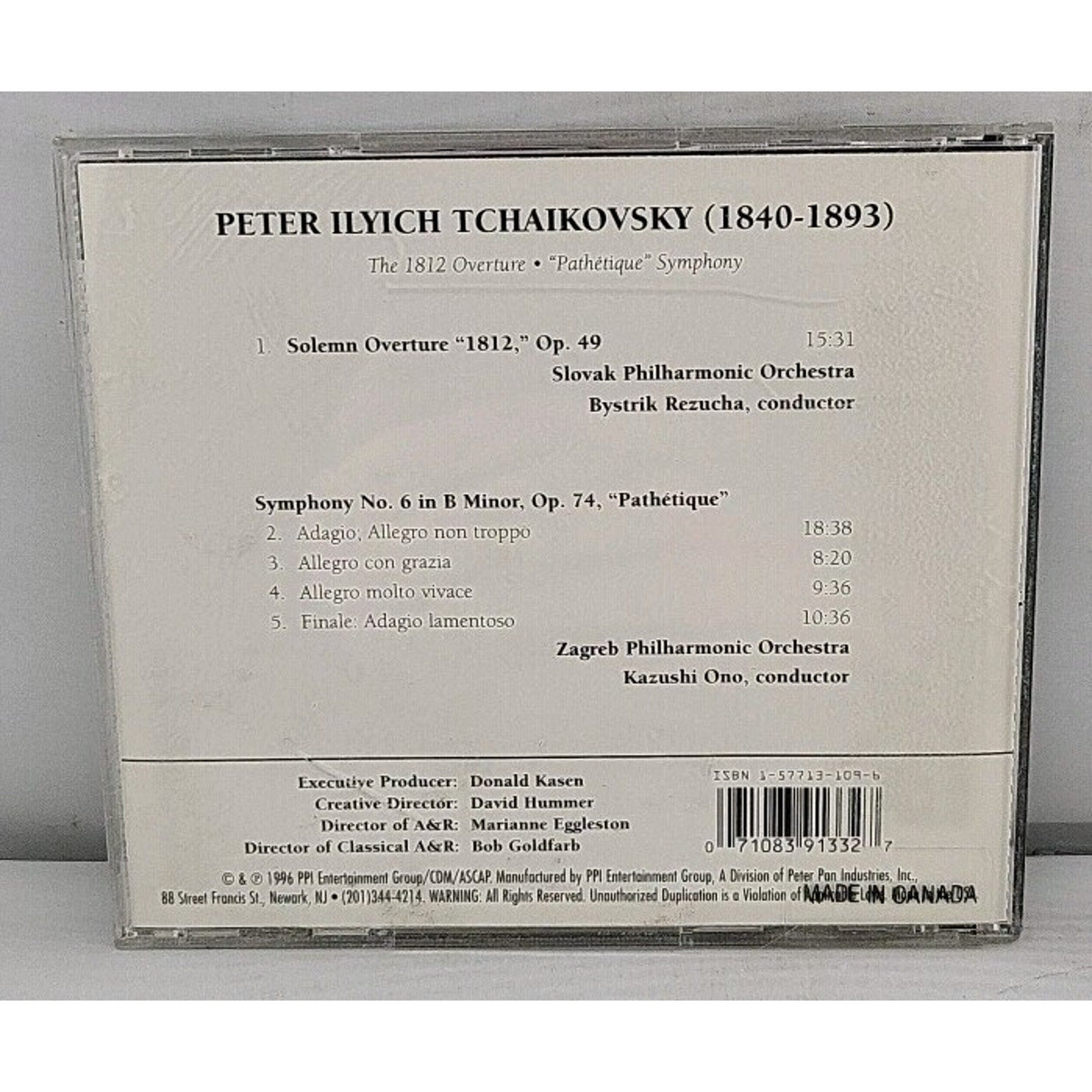 1812 Ovt/Sym 6 by P.I. Tchaikovsky (CD, 1997)