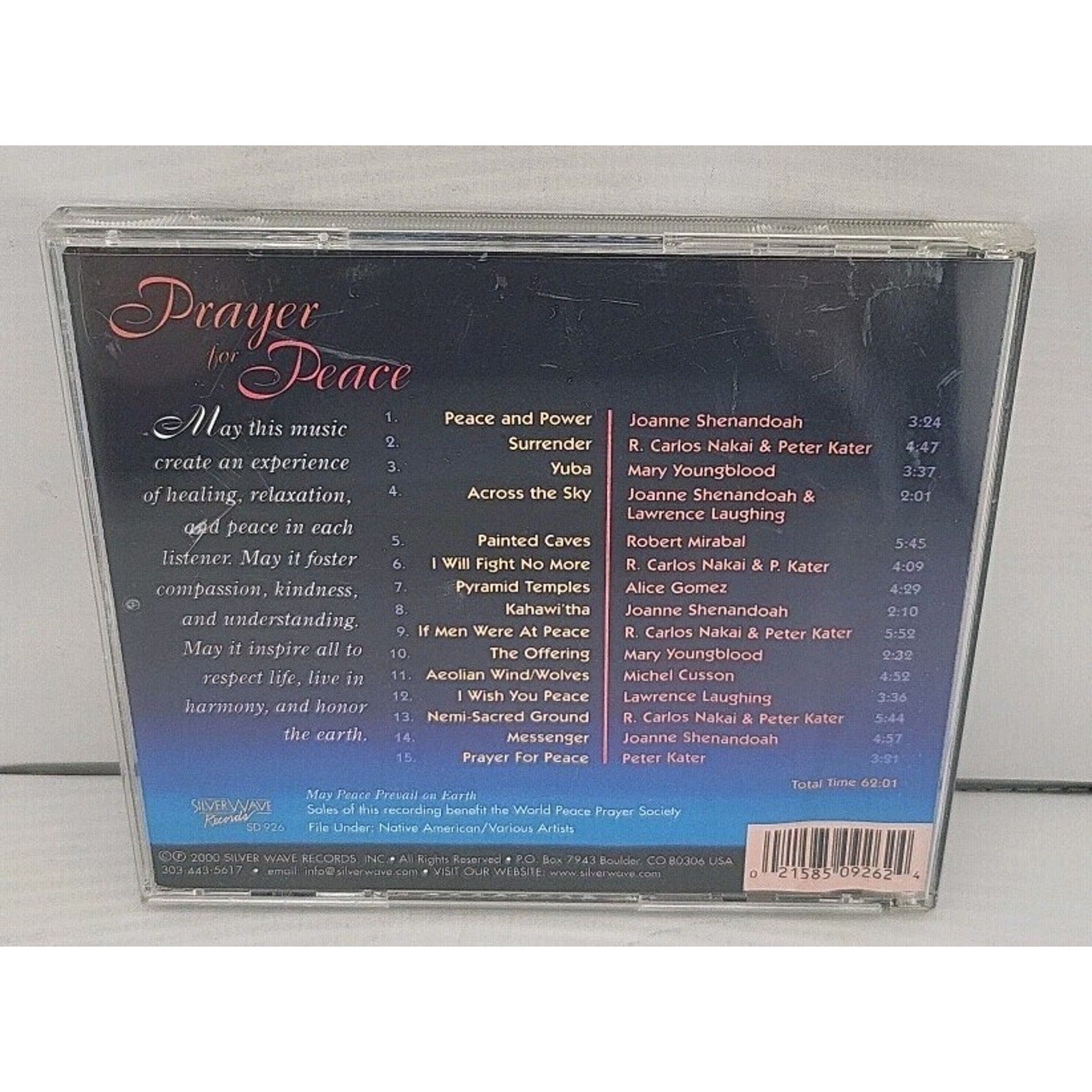 Prayer for Peace by Various (CD, 2000)