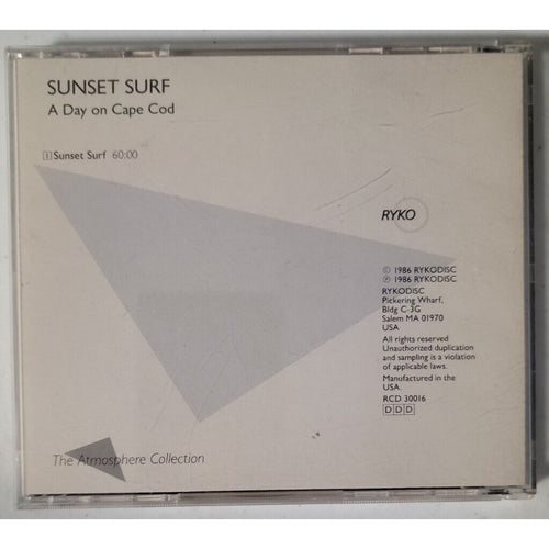 A Day on Cape Cod: Sunset Surf by Various Artists (CD, 1986, Rykodisc)