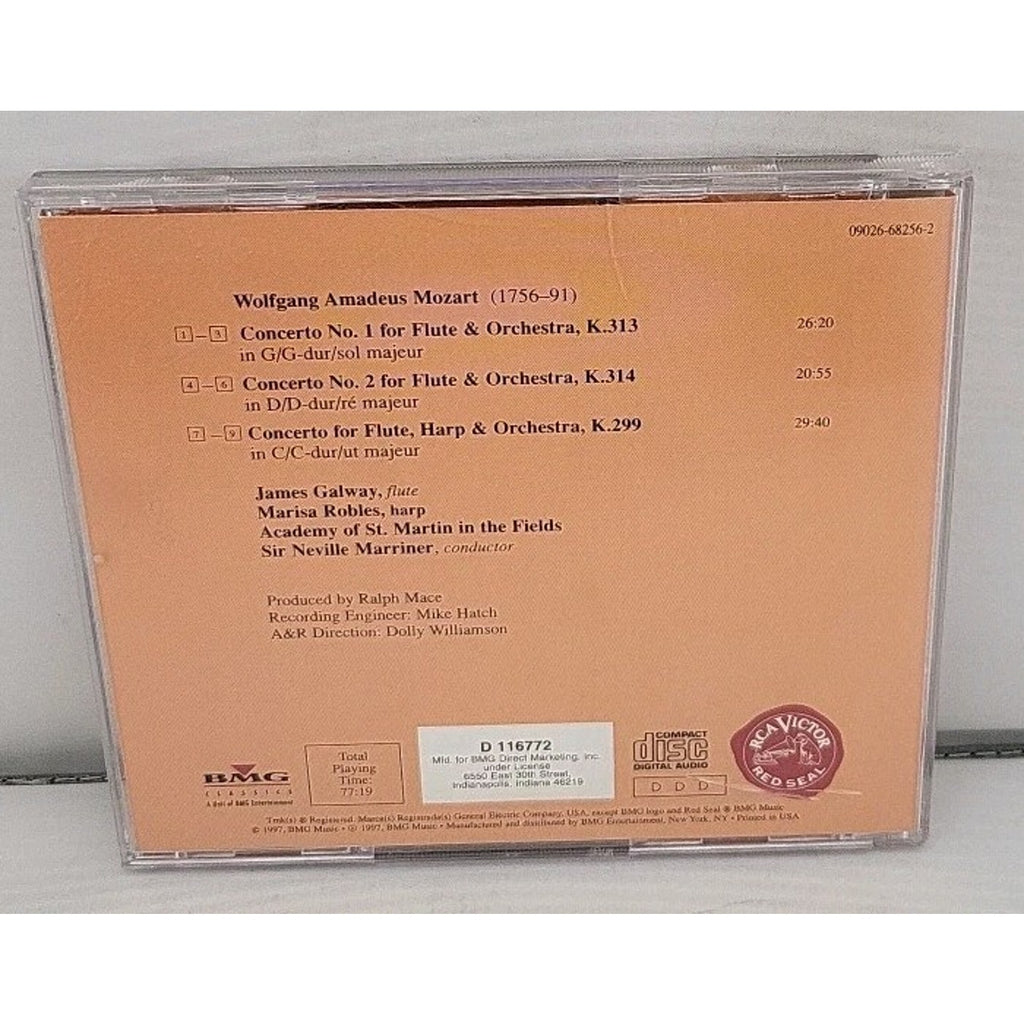 James Galway - Mozart Flute Concertos Academy Of St. Martins Neville Marriner CD