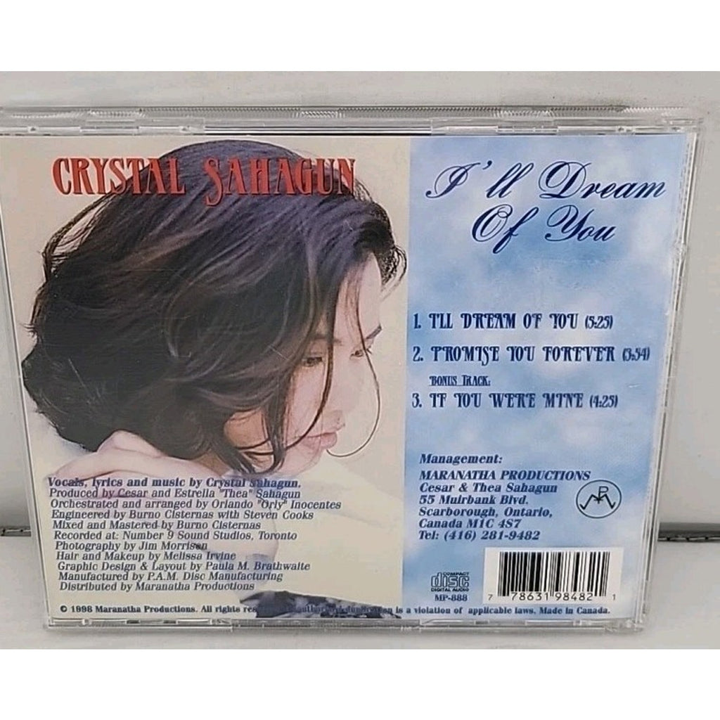 Crystal Sahagun I'll Dream Of You CD Signed