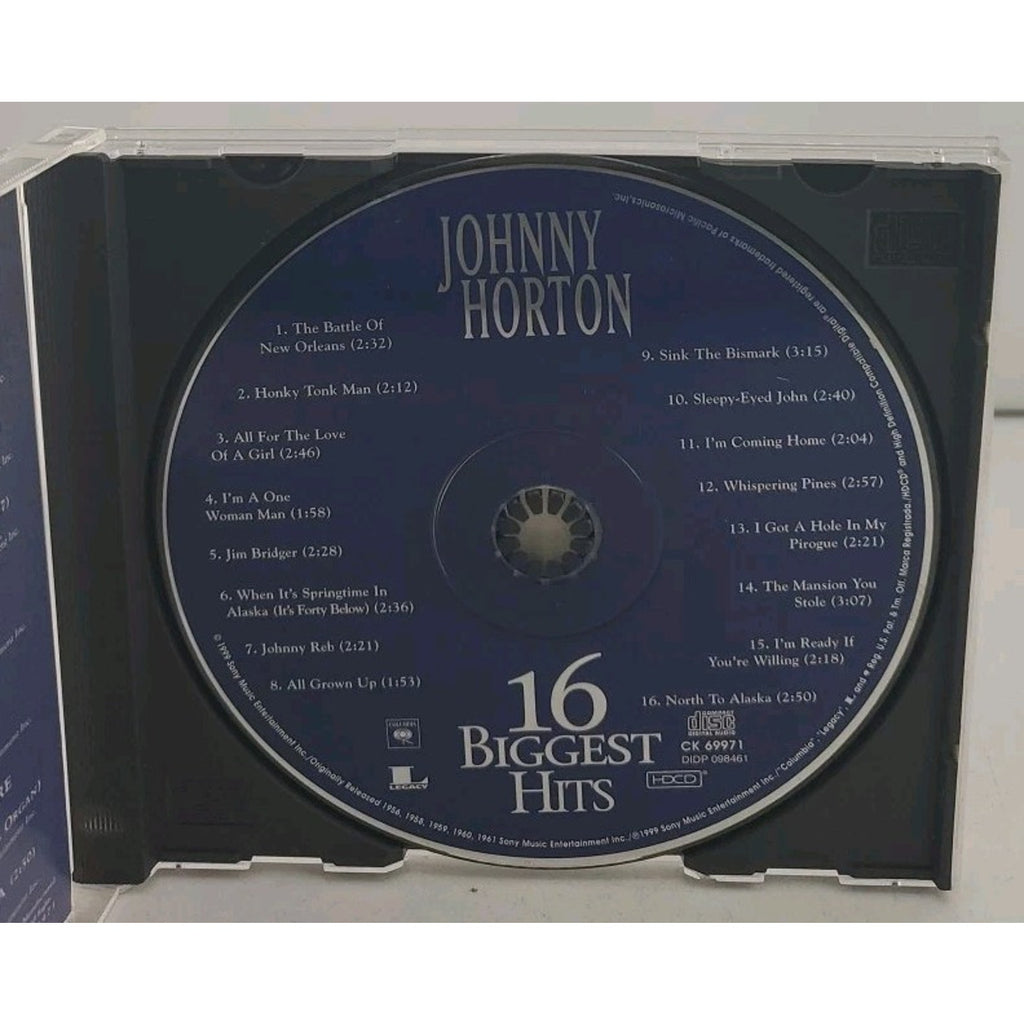 16 Biggest Hits by Johnny Horton (CD, Aug-1999, Sony Music Distribution (USA))