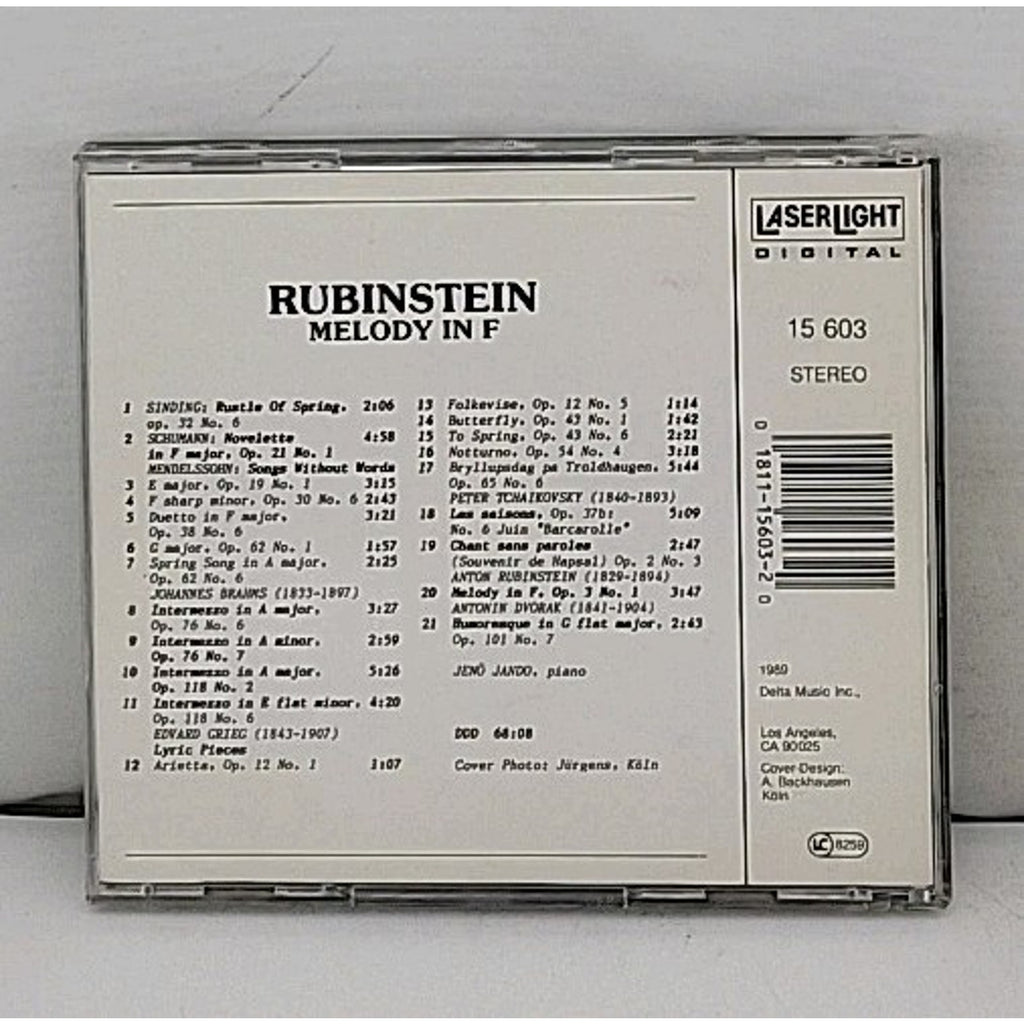 Melody-Romantic Piano Music by Rubinstein / Mendelssohn / Grieg / Dvorak (CD,...