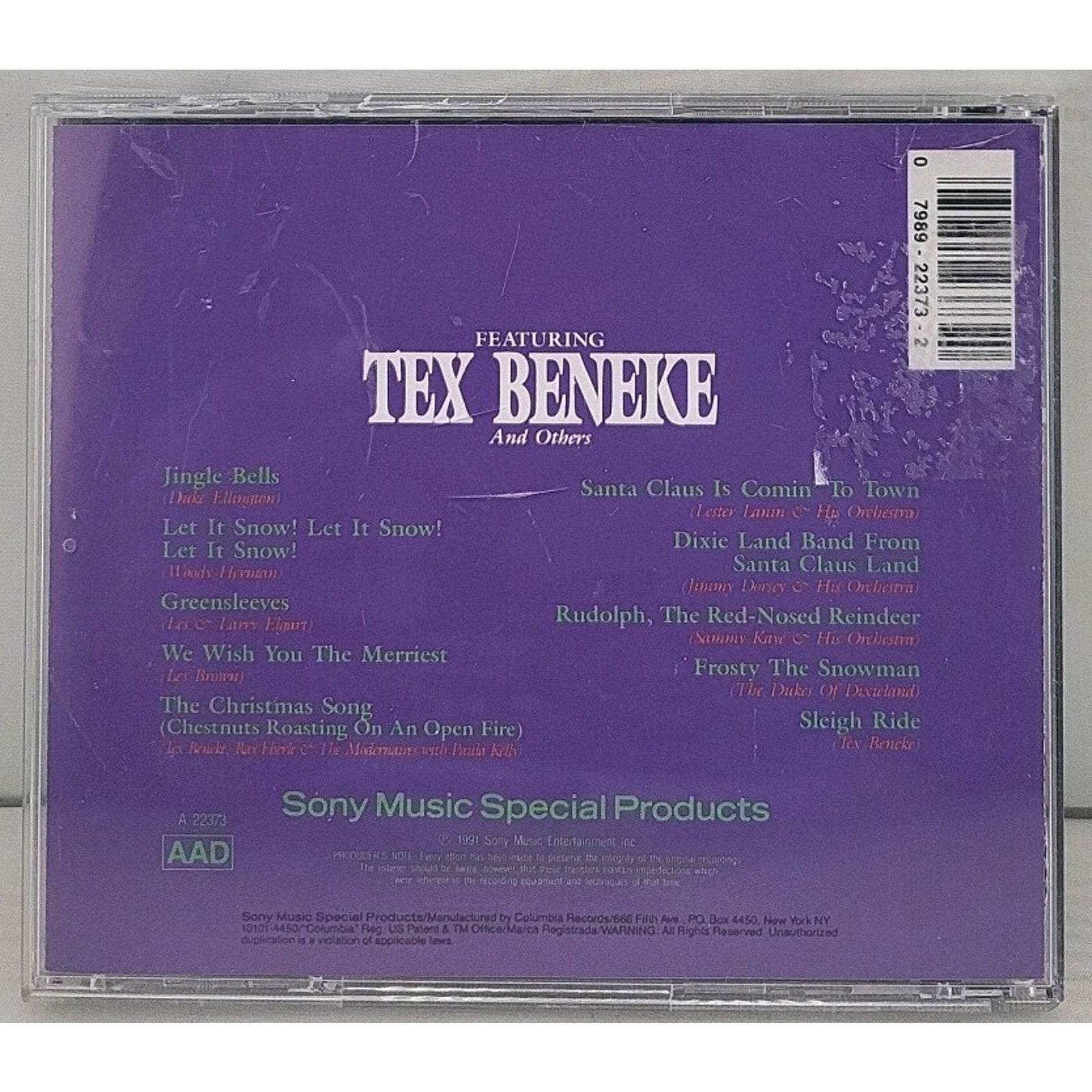 Tex Beneke and Others - Christmas Swing (Music CD, 1991, Sony)