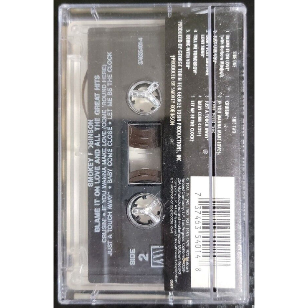 Blame It on Love and All the Great Hits by Smokey Robinson (Cassette, Nov-1991,