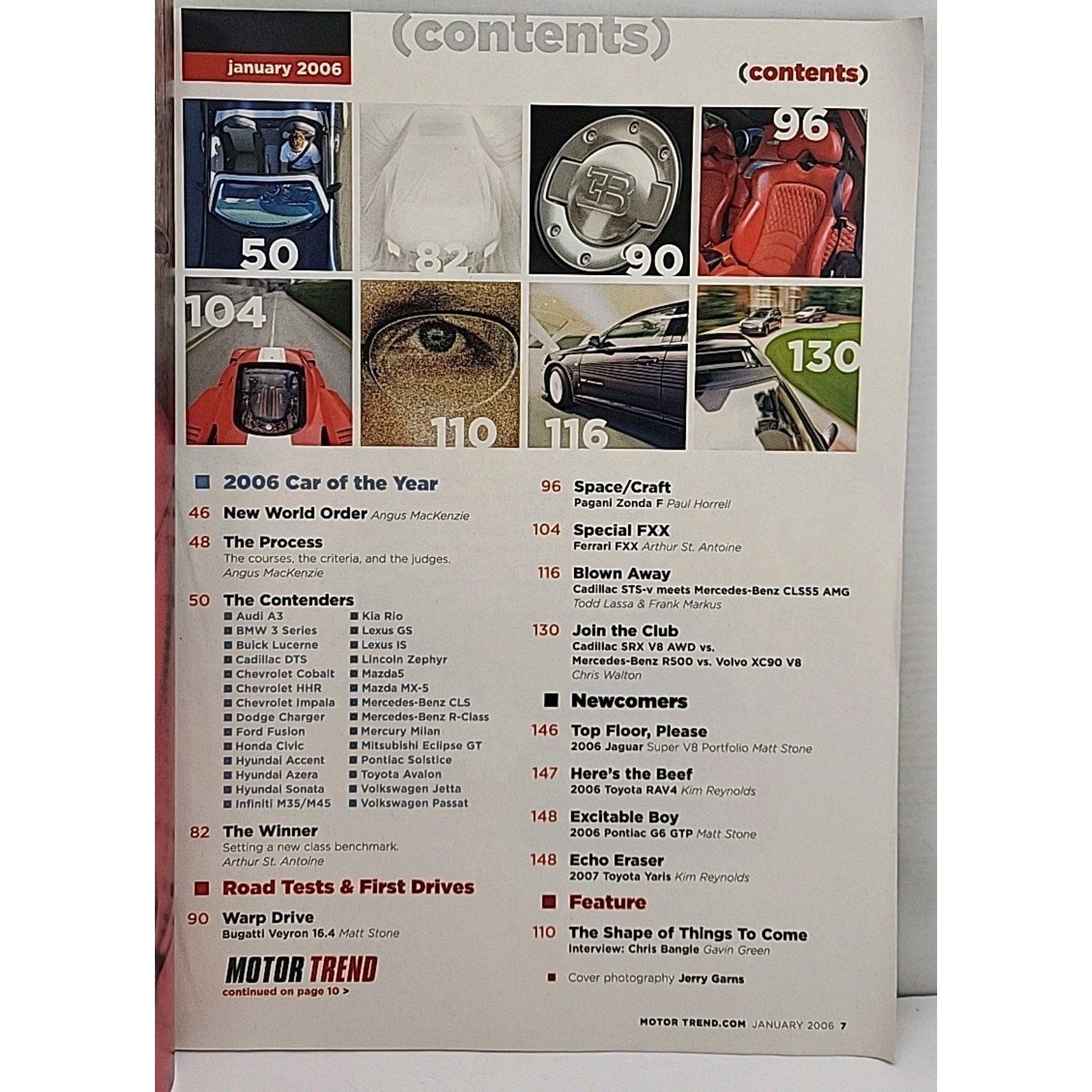 Motor Trend Magazine January 2006