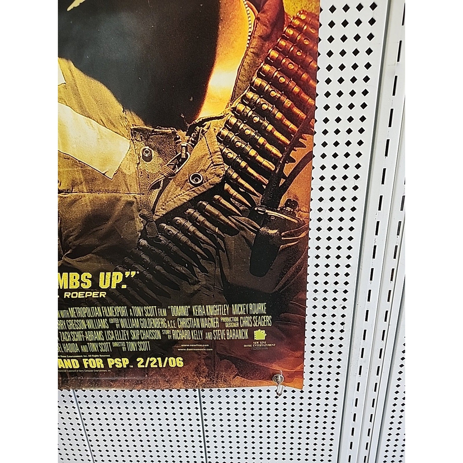 Domino Movie Poster 27x40 Video Store PROMO
