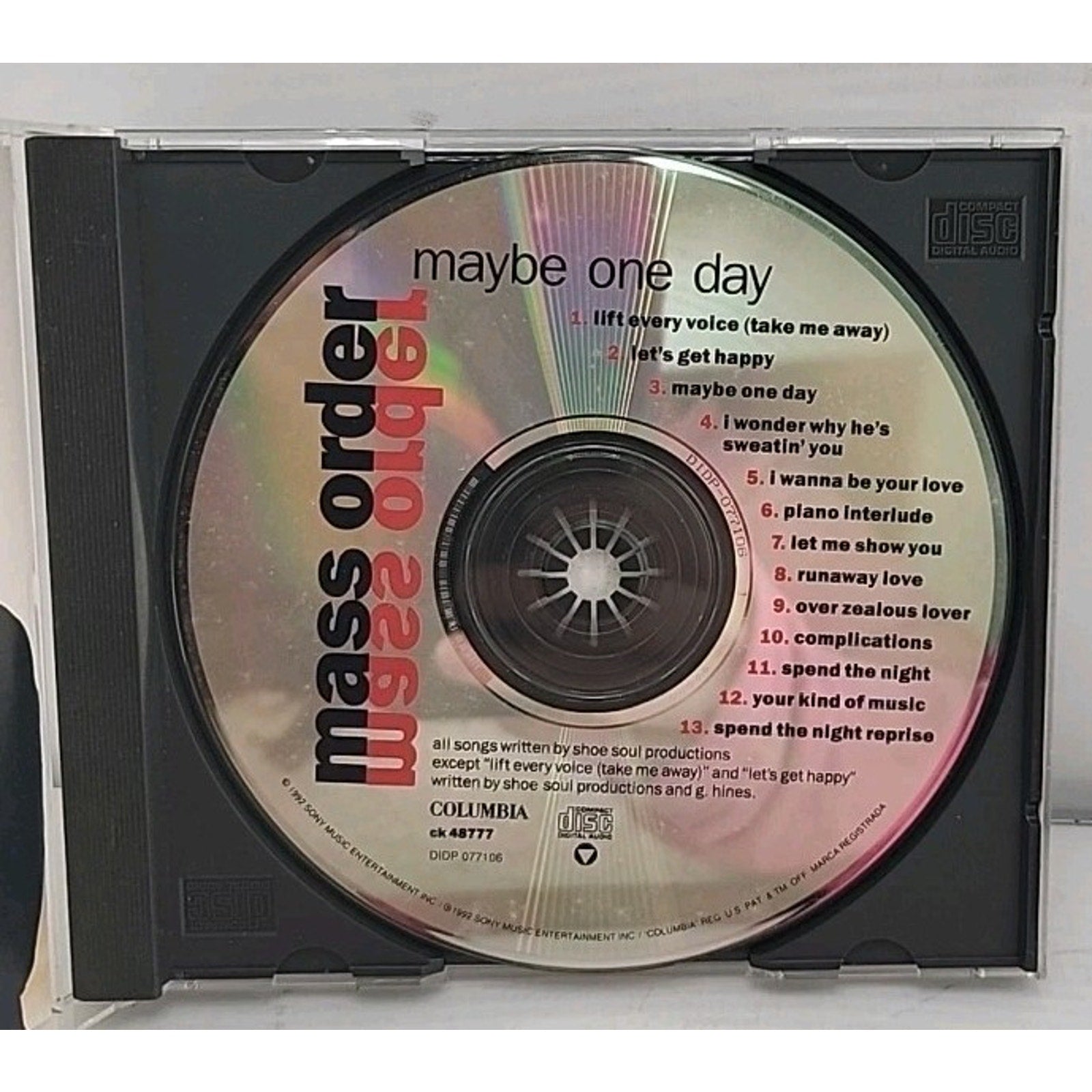 Mass Order - Maybe One Day (CD)