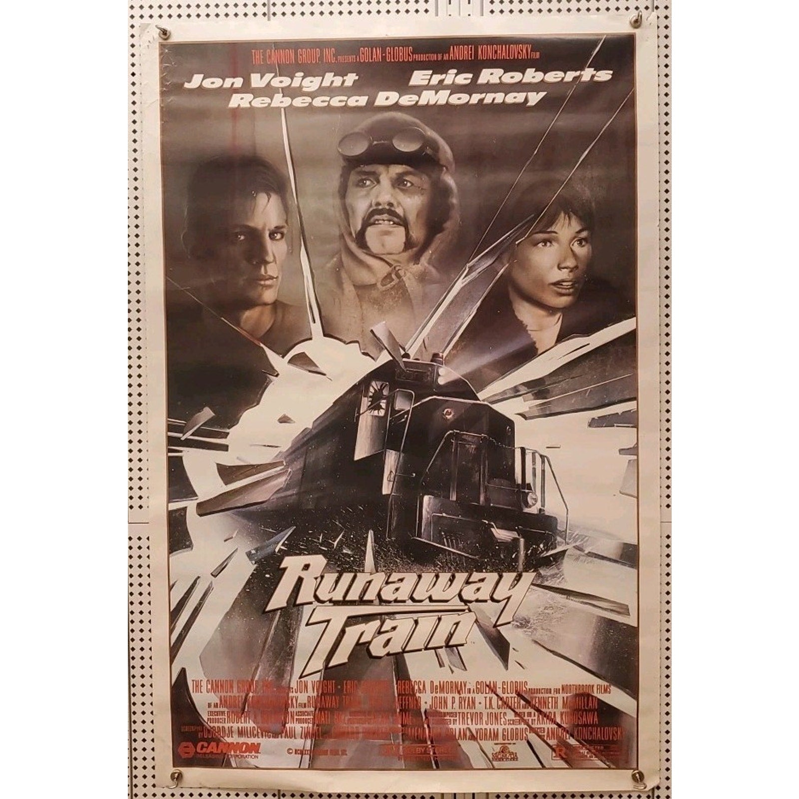 1985 Runaway Train 27x41 Movie Poster Jon Voight Eric Roberts