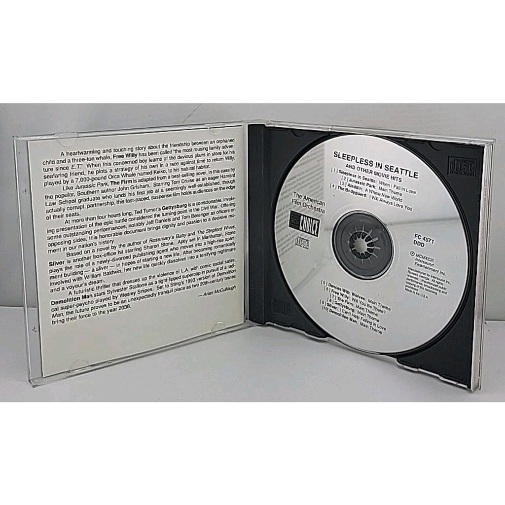 Sleepless in Seattle & Other Movie Hits by American Film Orchestra (CD,...