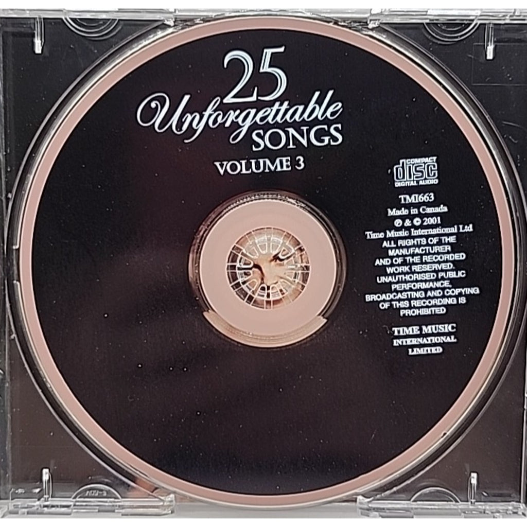 Judy Garland Ella Fitzgerald Cole Porter 25 Unforgettable Songs Volume 3 CD