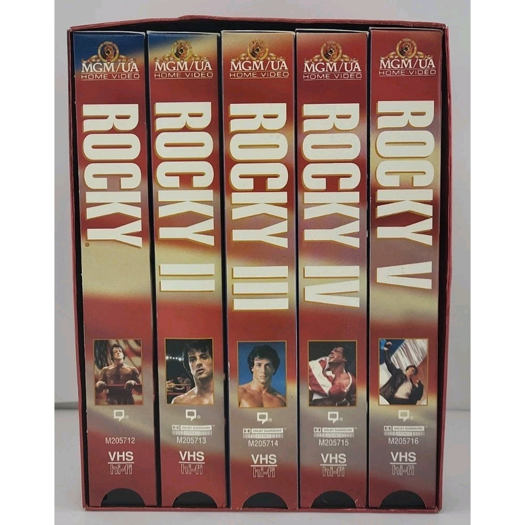 The Rocky Anthology (VHS, 2001, 5-Tape Set)