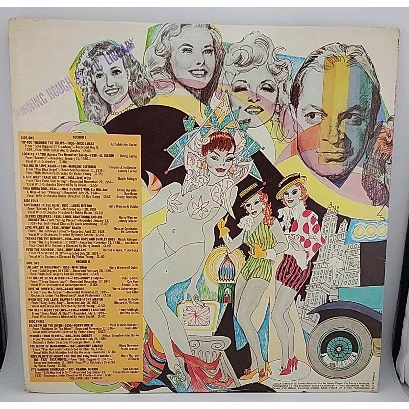 Those Wonderful Thirties The Stars of Hollywood's Golden Era (2 Record Albums)