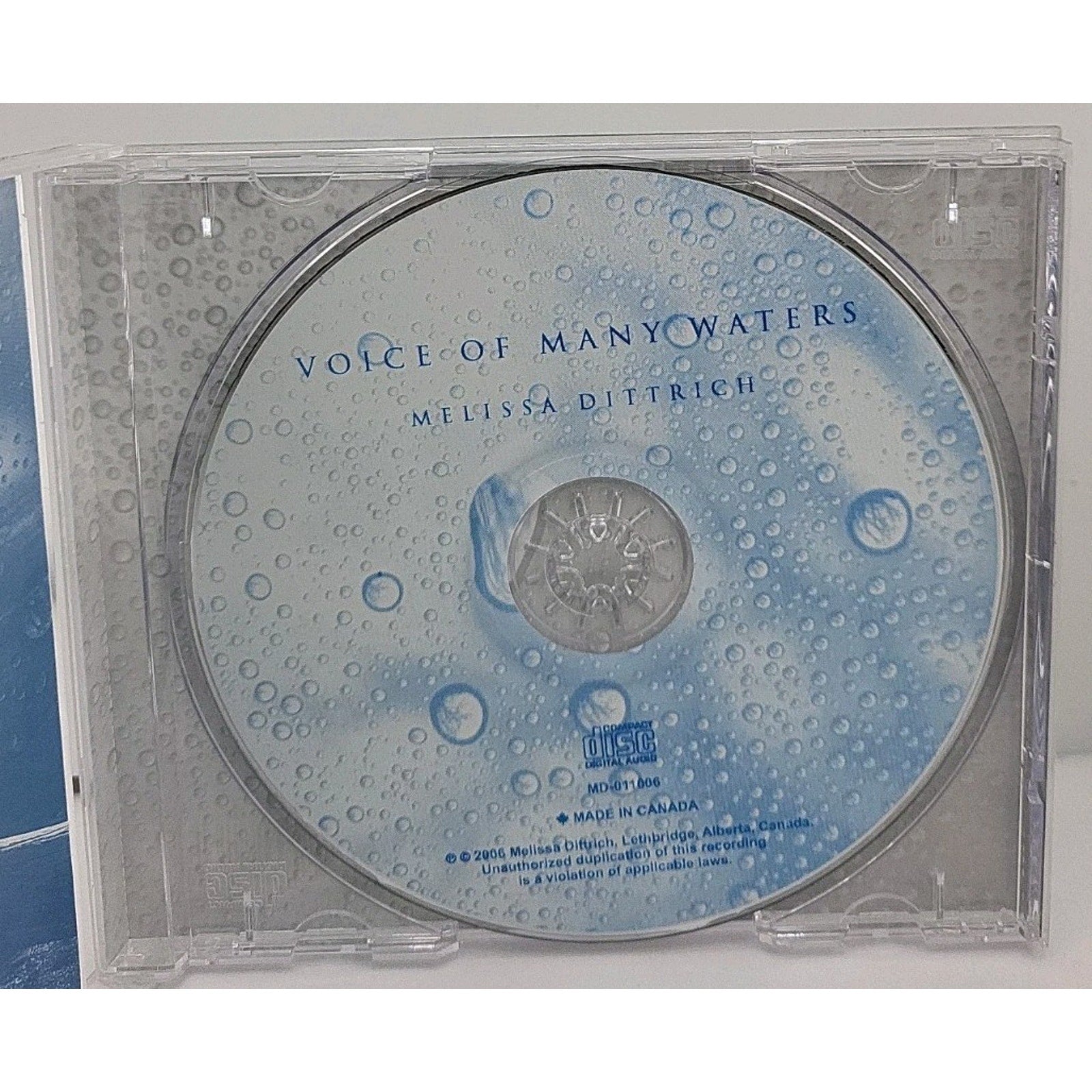 Voice of Many Waters Melissa Dittrich Music CD Album