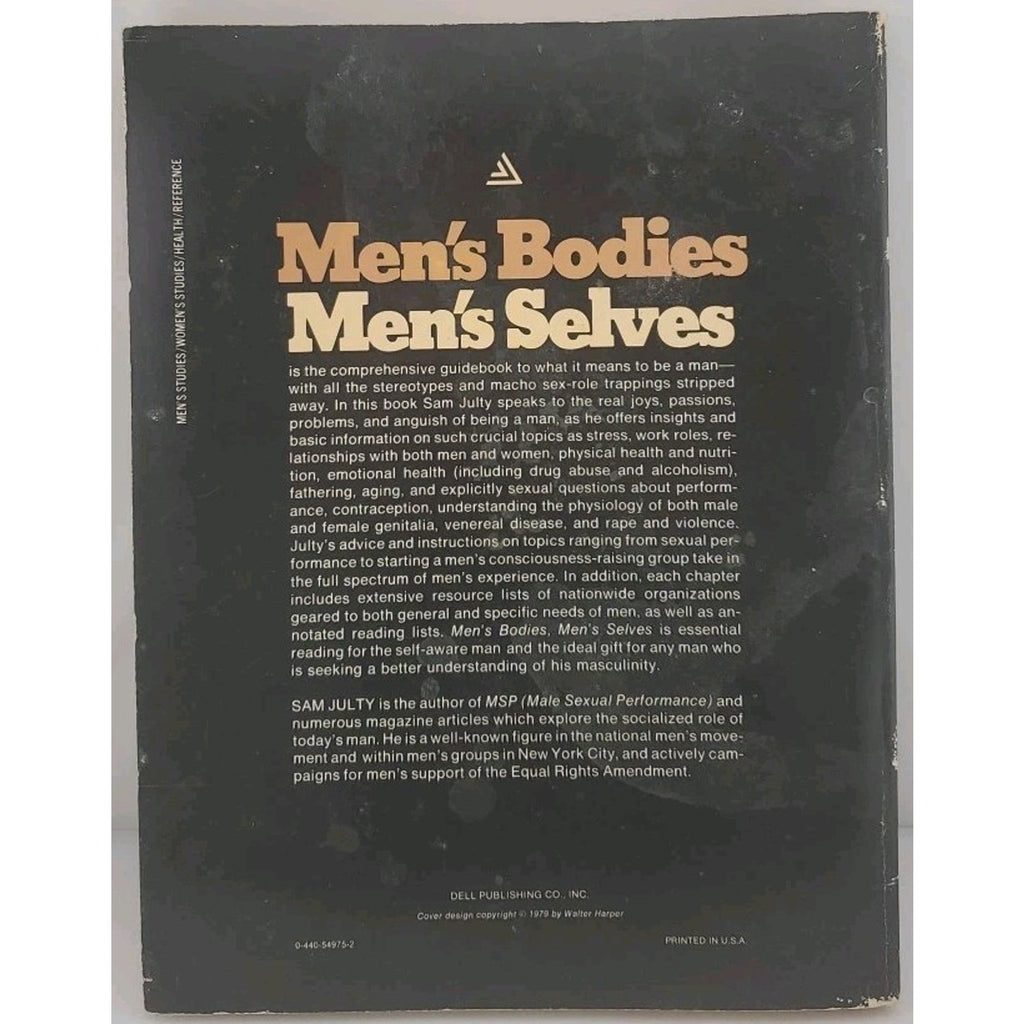 Men's bodies, Men's Selves Julty, Sam (Paperback)