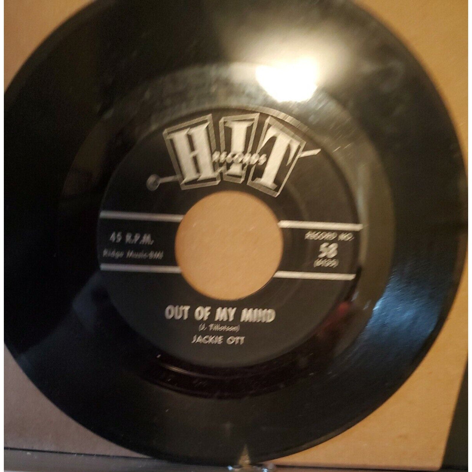 Jackie Ott - Out Of My Mind / Young Lovers 7" Vinyl 45 Hit 58 USA 1963