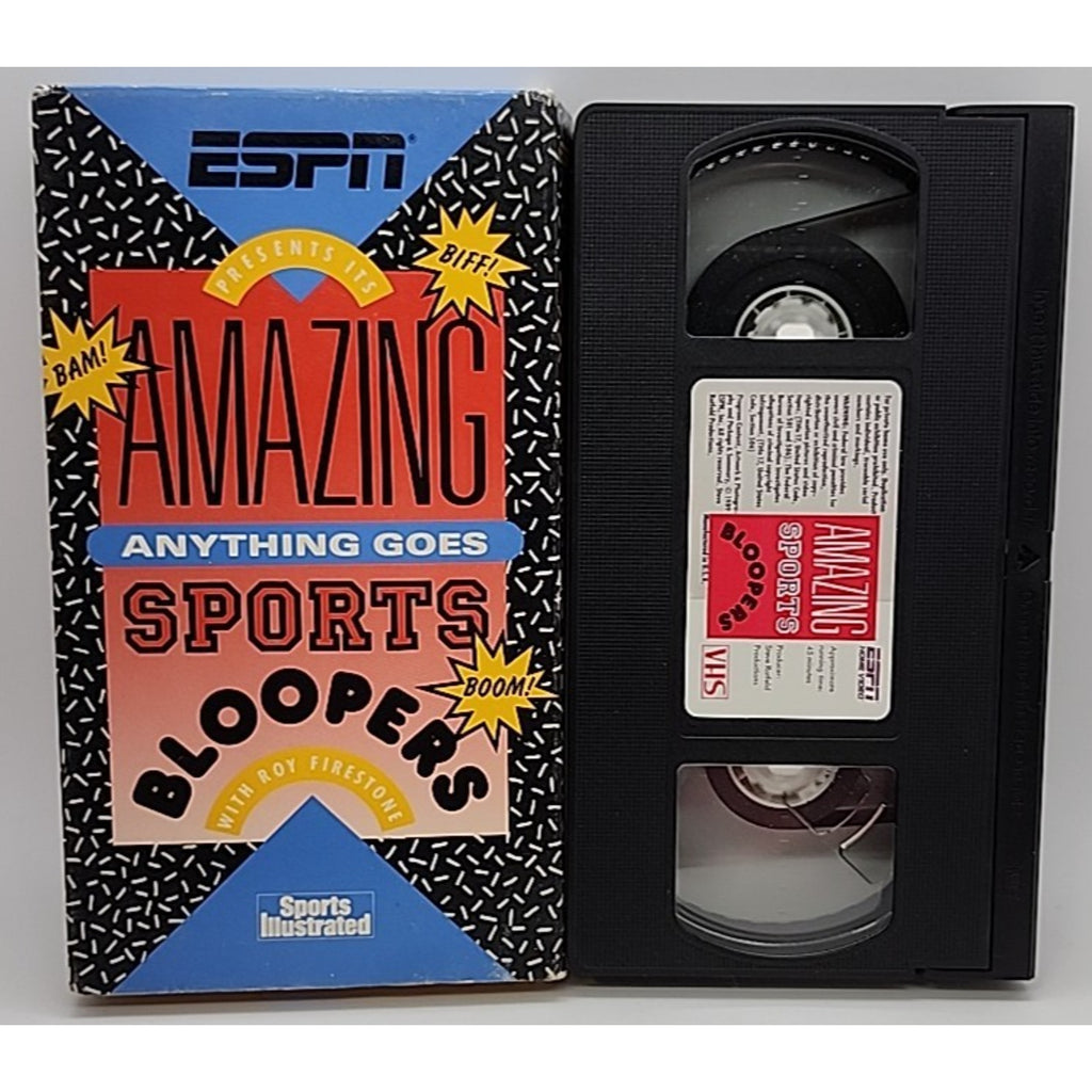 ESPN Presents - It's Amazing Anything Goes Sports Bloopers (VHS, 1989)