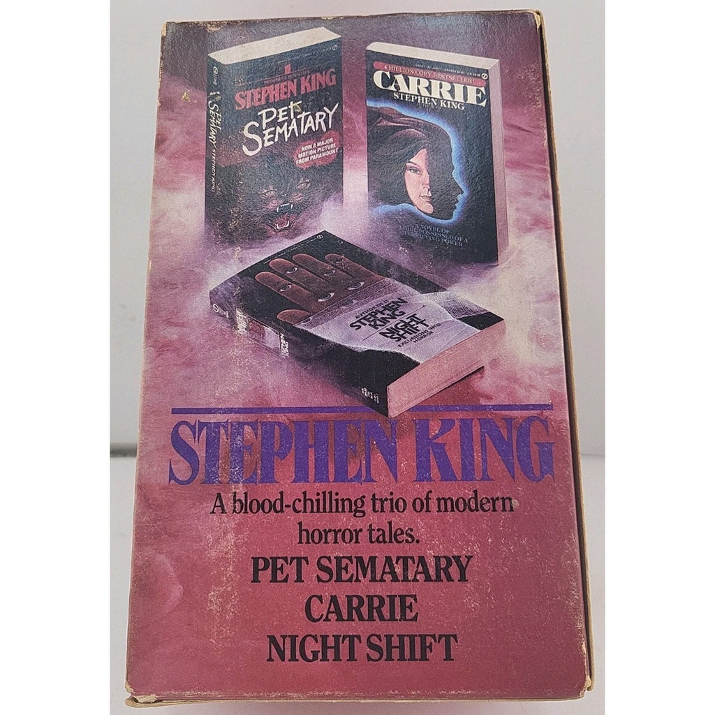 Pet Sematary, Carrie, And Night Shift By Stephen King Box Set