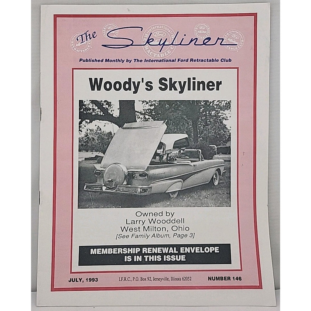 The Skyliner - International Retractable Club - July 1993 Number 146
