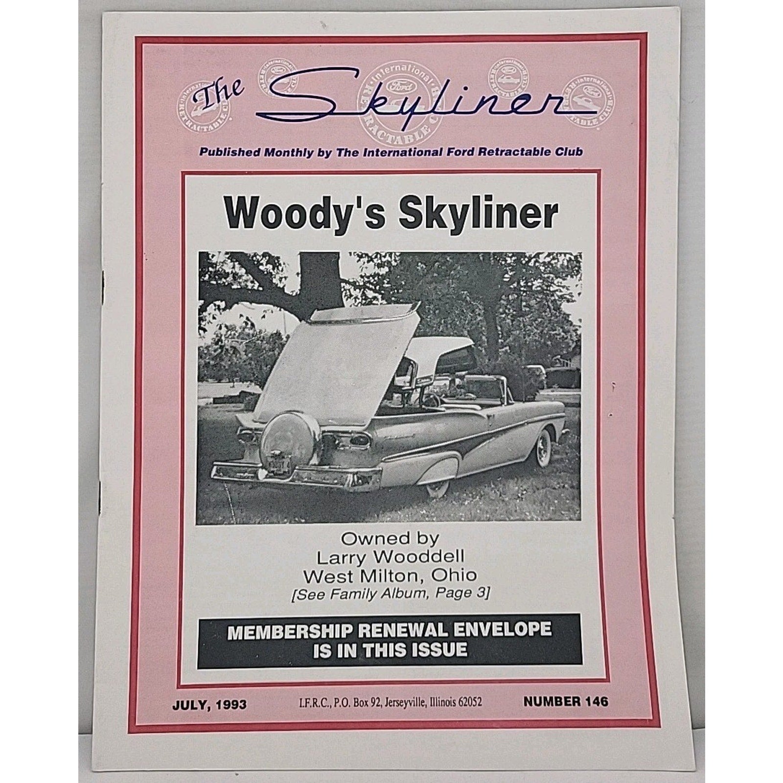 The Skyliner - International Retractable Club - July 1993 Number 146