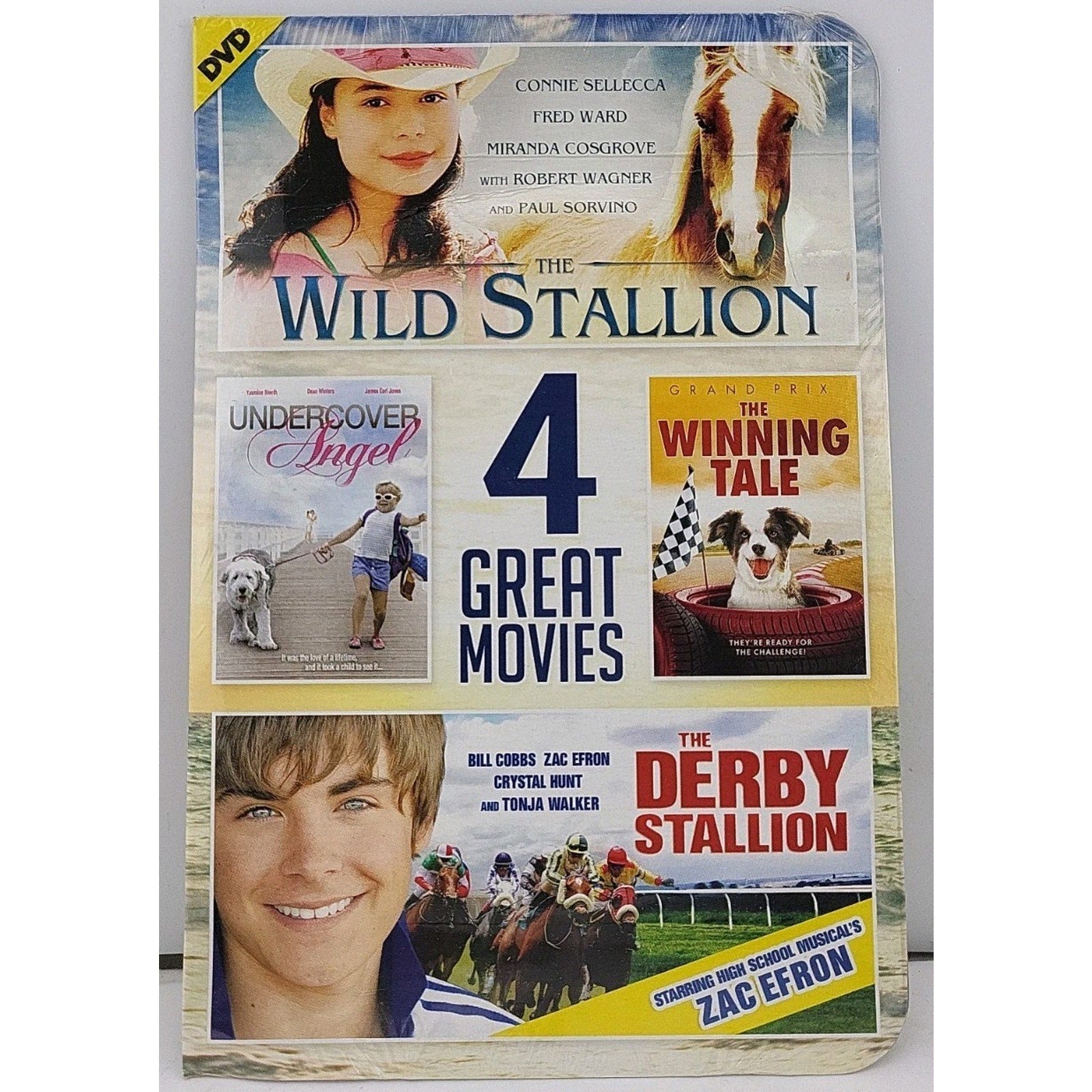 4 Great Movies (DVD, 2014, 4-Disc Set) *Brand New* *NO Case*