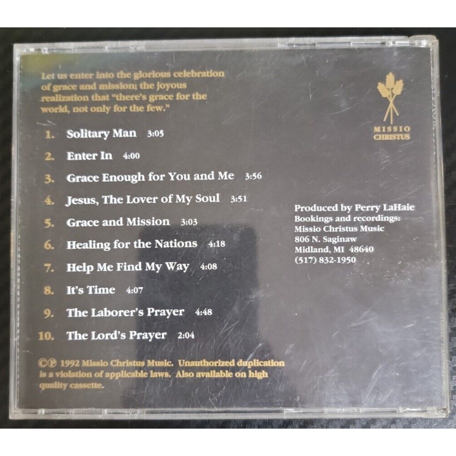 Perry Lahaie Grace And Mission (CD)
