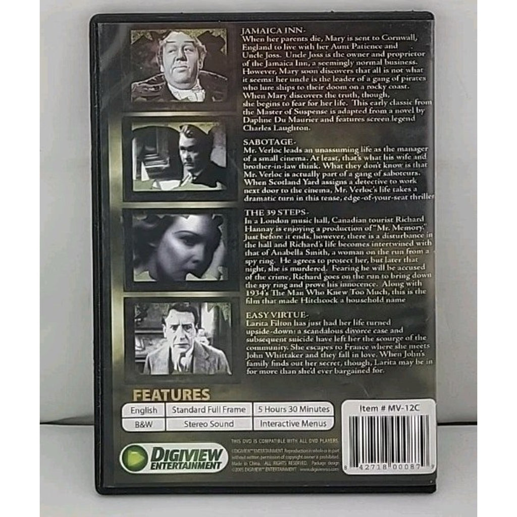 Alfred Hitchcock: 4 Spine Tingling Films From the Master of Suspence (DVD, 2006)