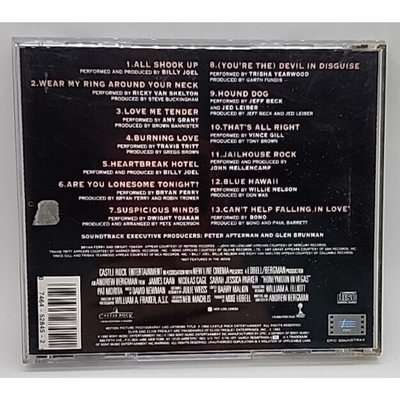 Soundtrack by Honeymoon in Vegas / O.S.T. (CD, 1992)