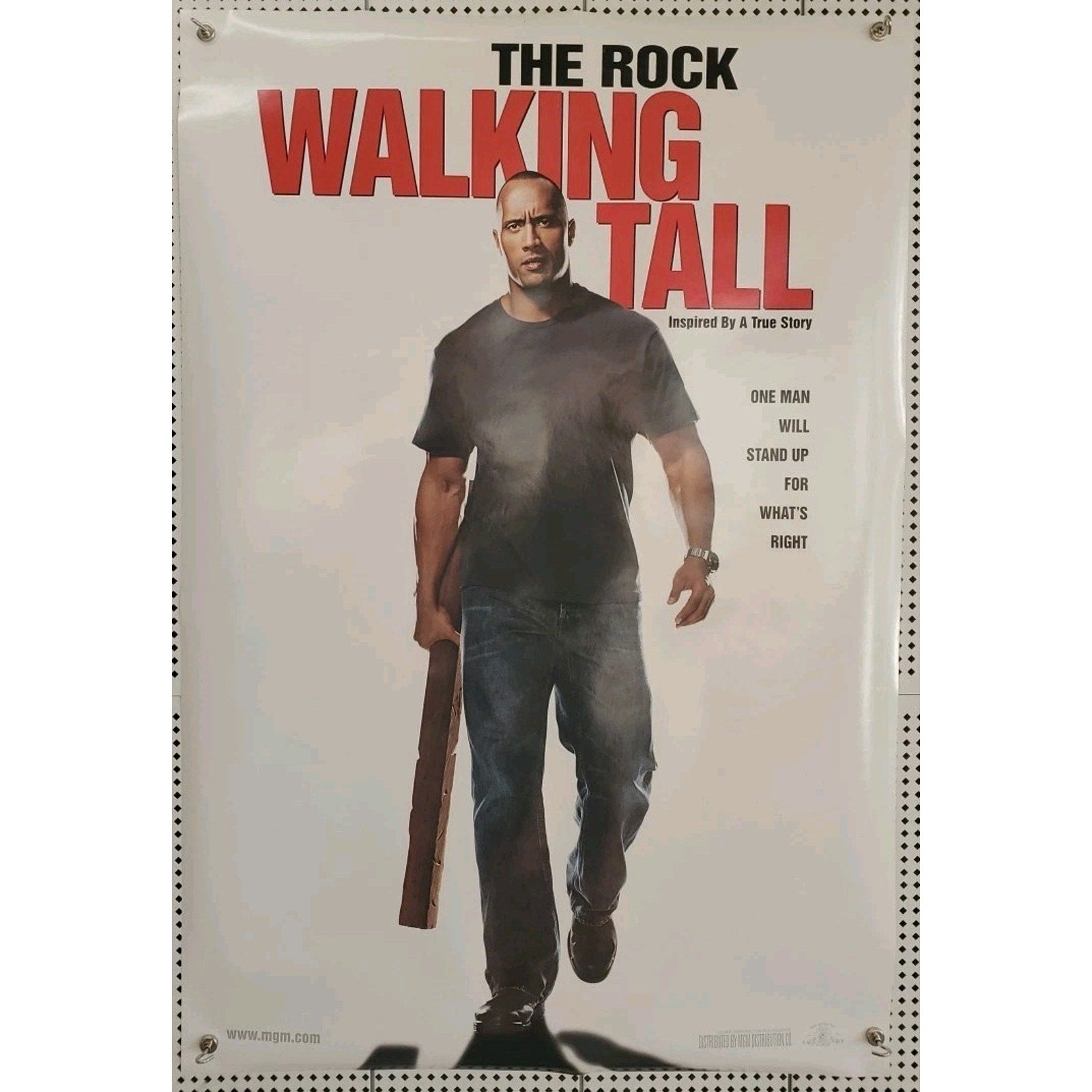 Walking Tall Original Double Sided 27x40 DS Movie Poster Dwayne Johnson