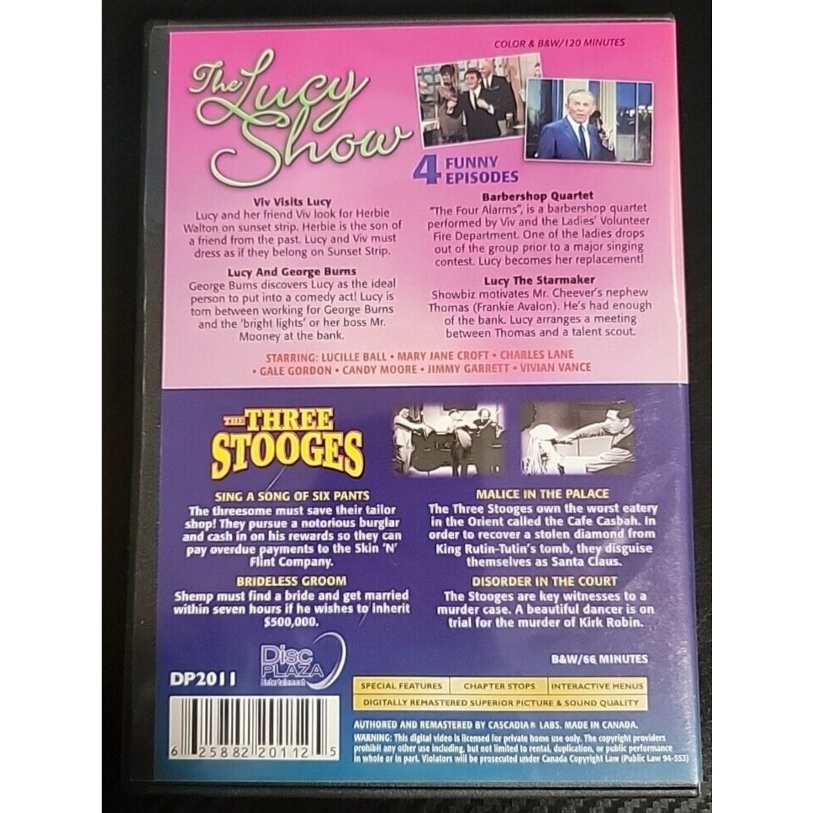 The Lucy Show (4 Episodes) & The Three Stooges (DVD) Double Feature