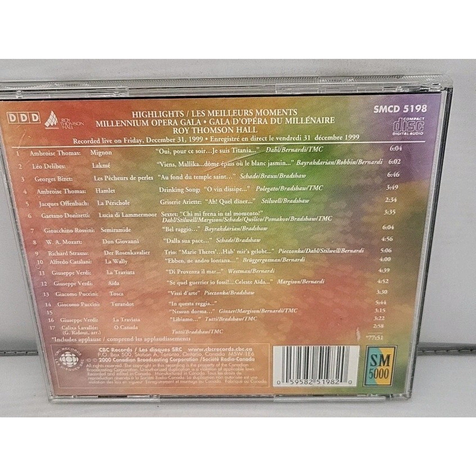Millennium Opera Gala by Various (CD, 2000)