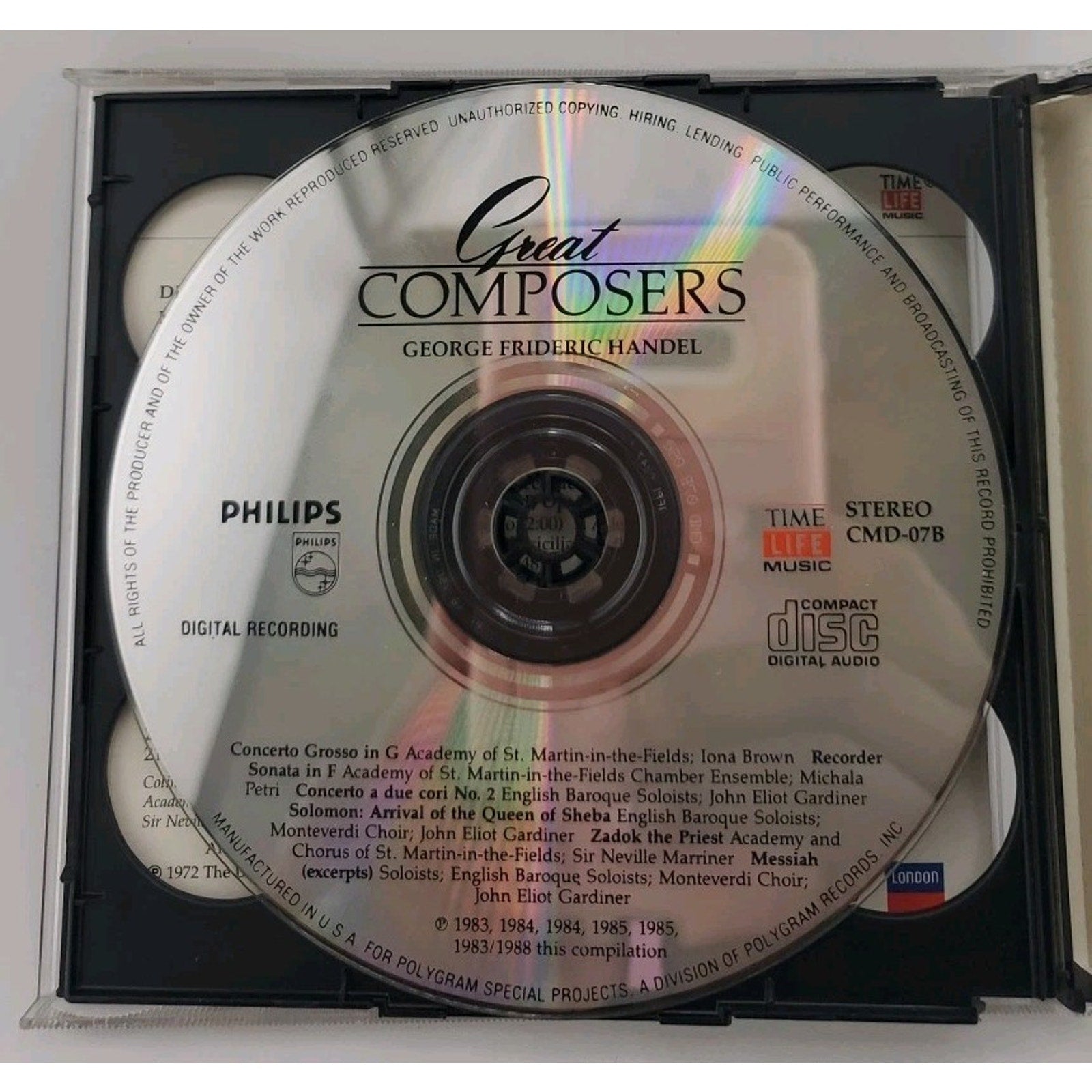 Handel Great Composers CD