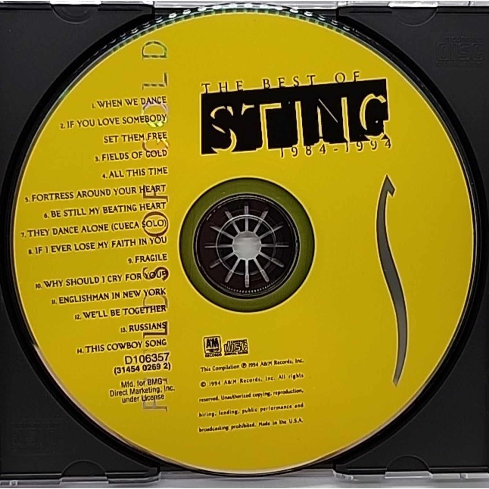 Fields of Gold: Best of (1984-1994) by Sting (CD, 1994)