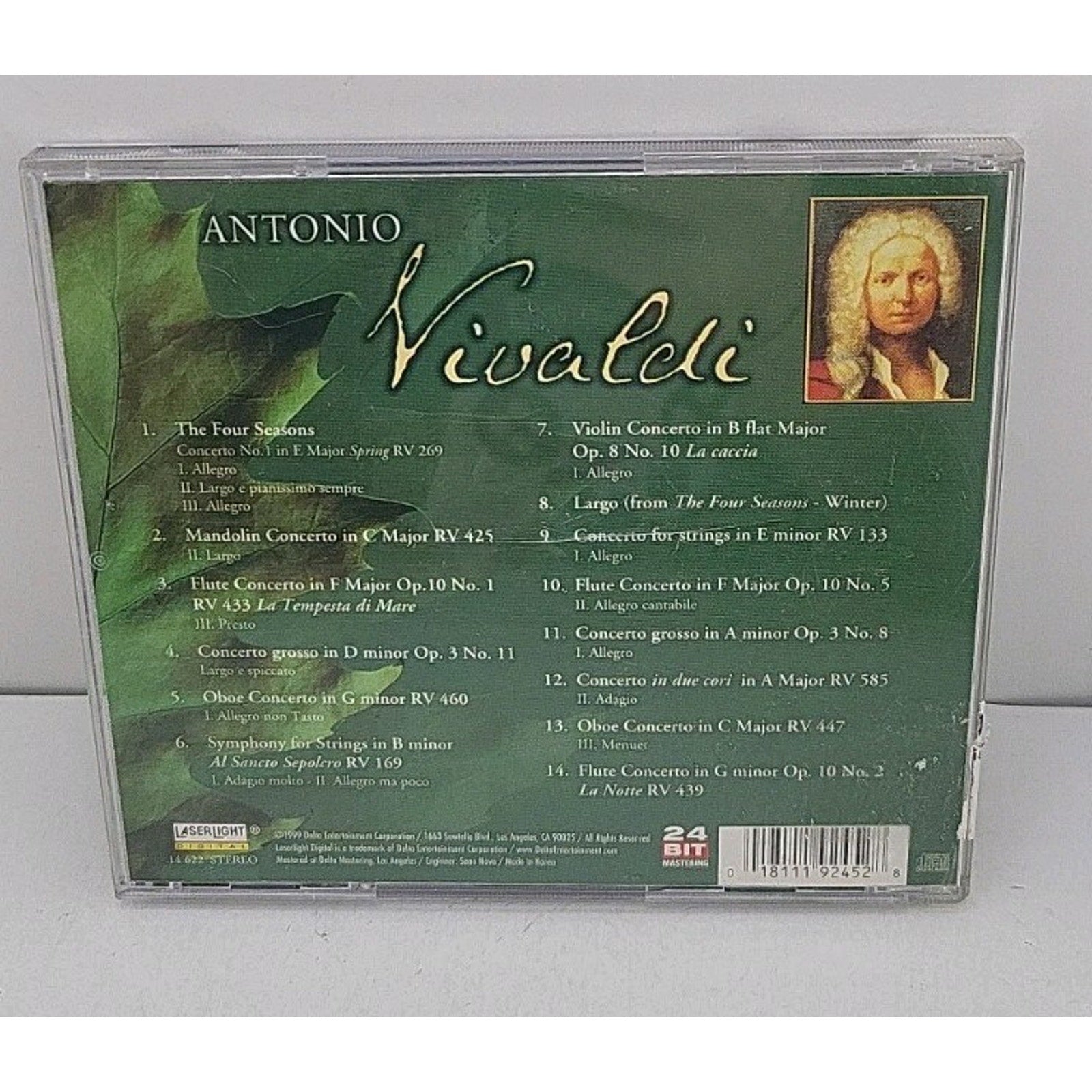 Classical Masters Antonio Vivaldi CD Laserlight Digital