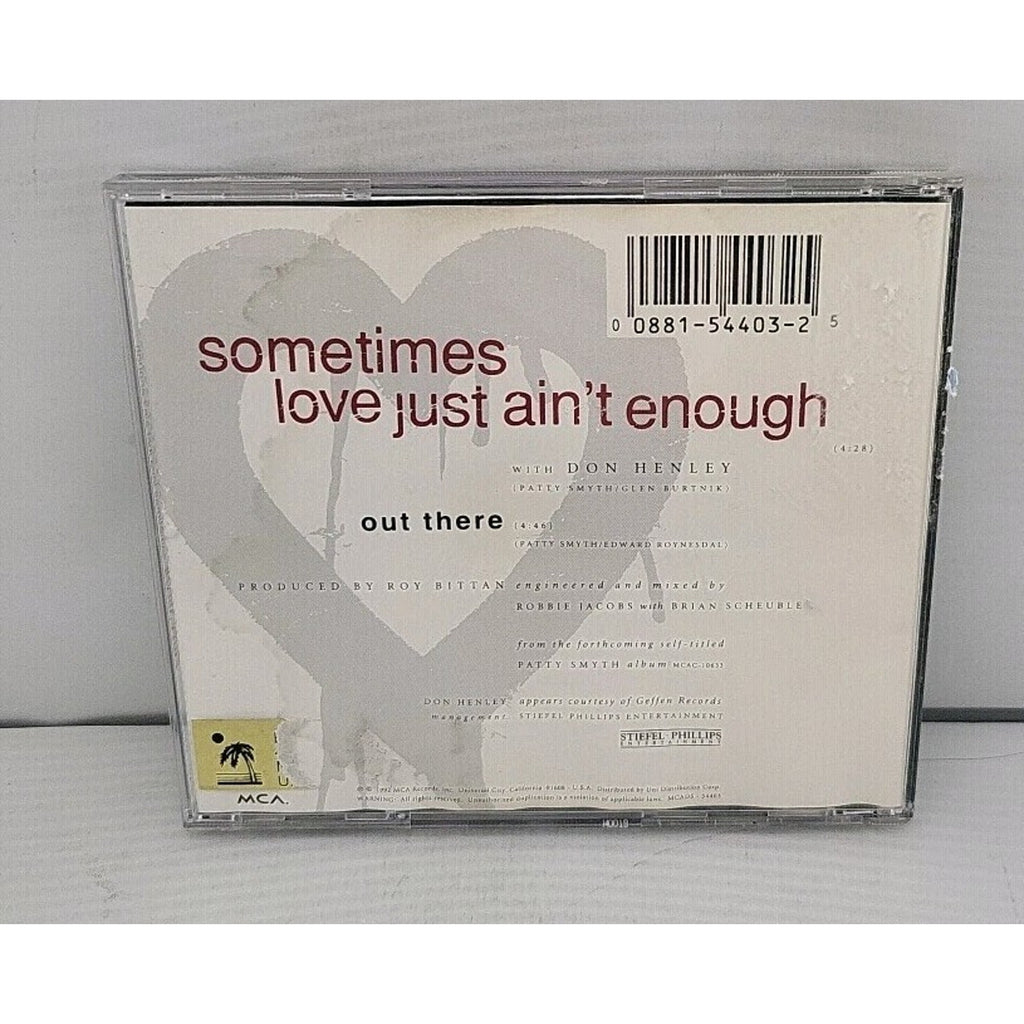 Sometimes Love Just Ain't Enough [Single] by Patty Smyth (CD, 1992, MCA)