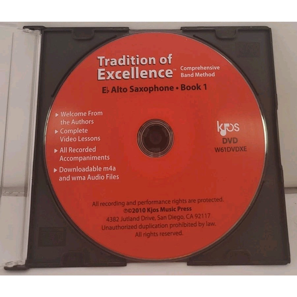 Tradition of Excellence Comprehensive Band Method Book 1 DVD