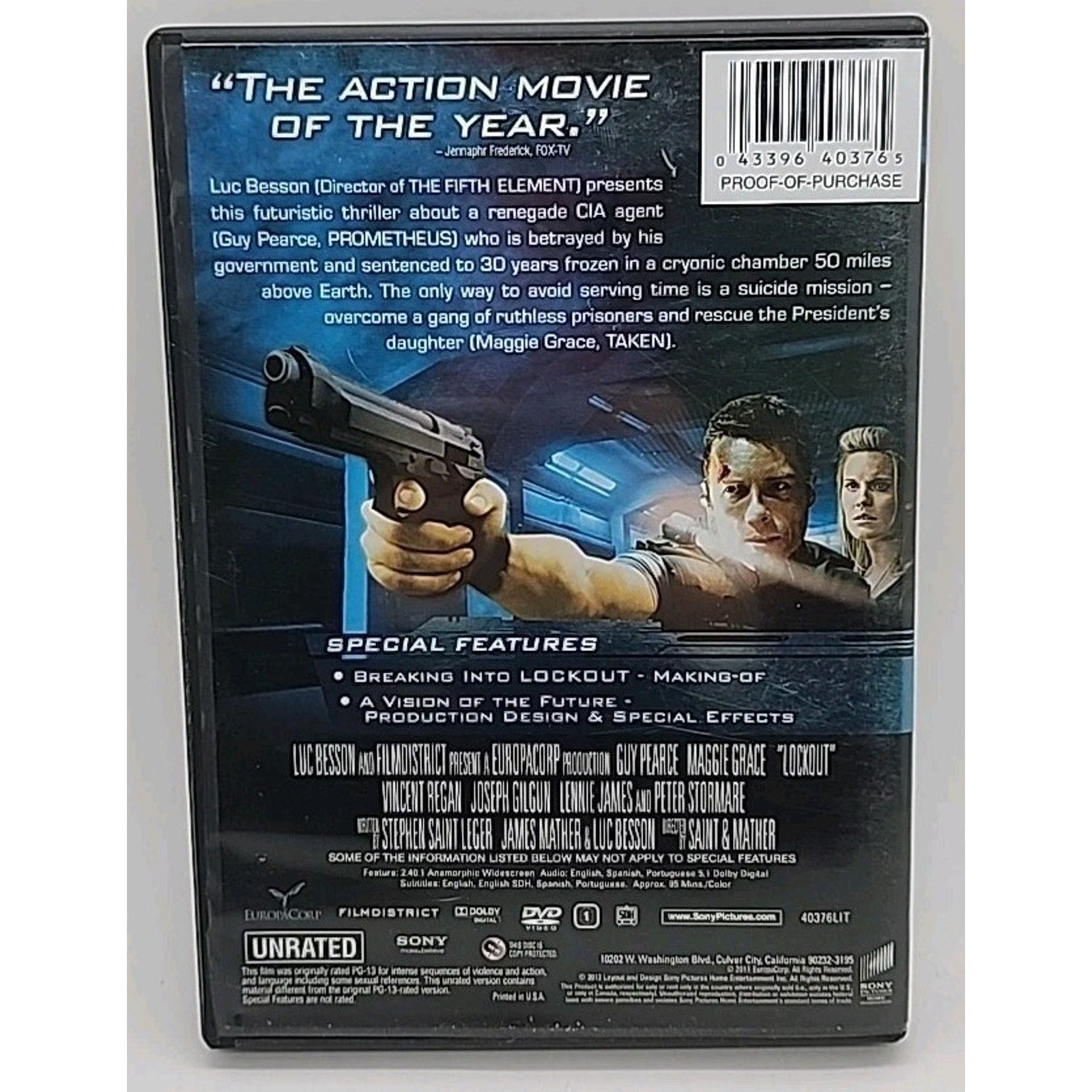 Lockout (DVD, 2012)