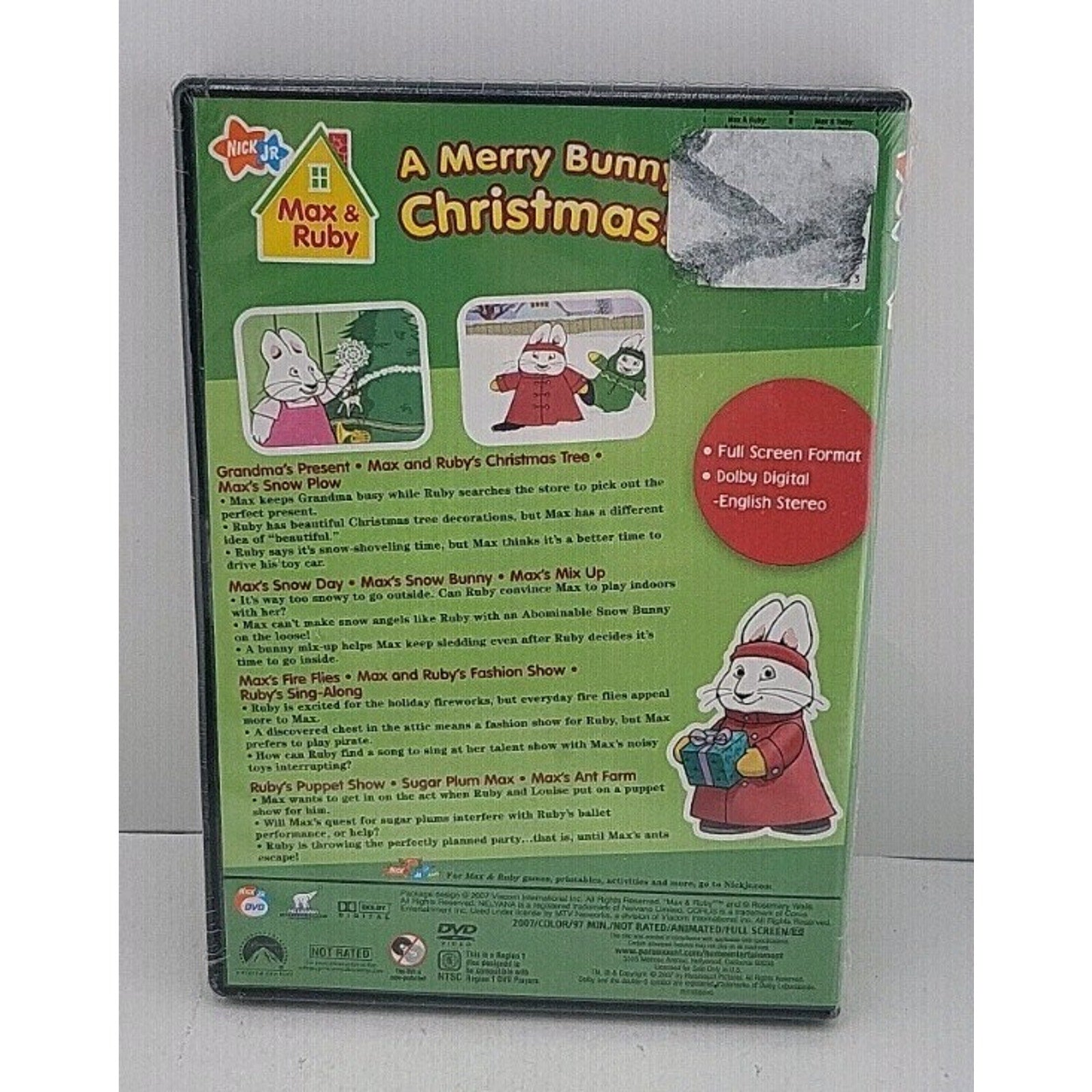 Max & Ruby: a Merry Bunny Christmas (DVD, 2007) *Brand New*