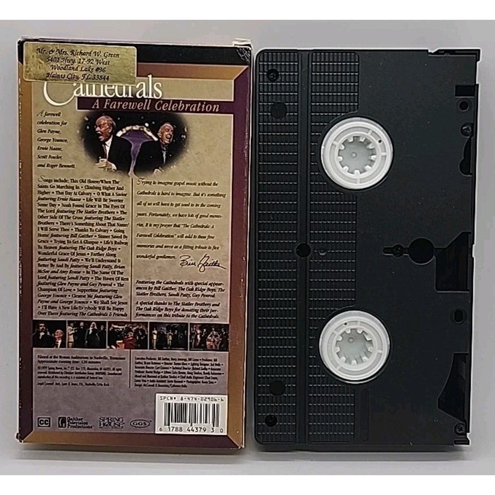 A Farewell Celebration [Video] by The Cathedrals (VHS, Nov-1999, Spring House)
