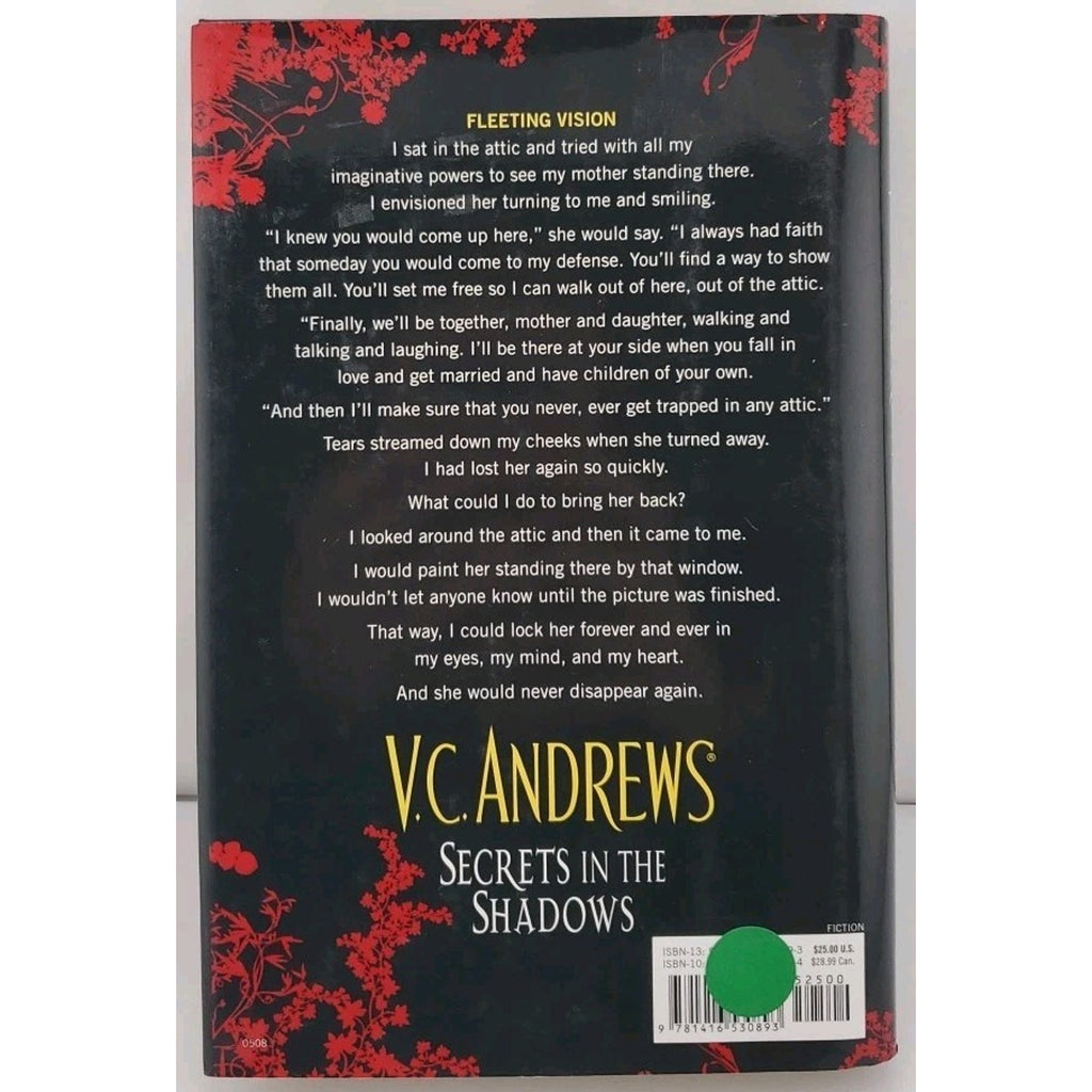 Secrets in the Shadows by V. C. Andrews (2008, Hardcover)