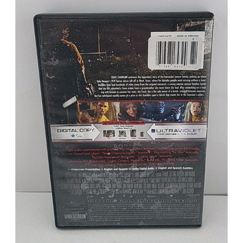 Texas Chainsaw (2013) DVD
