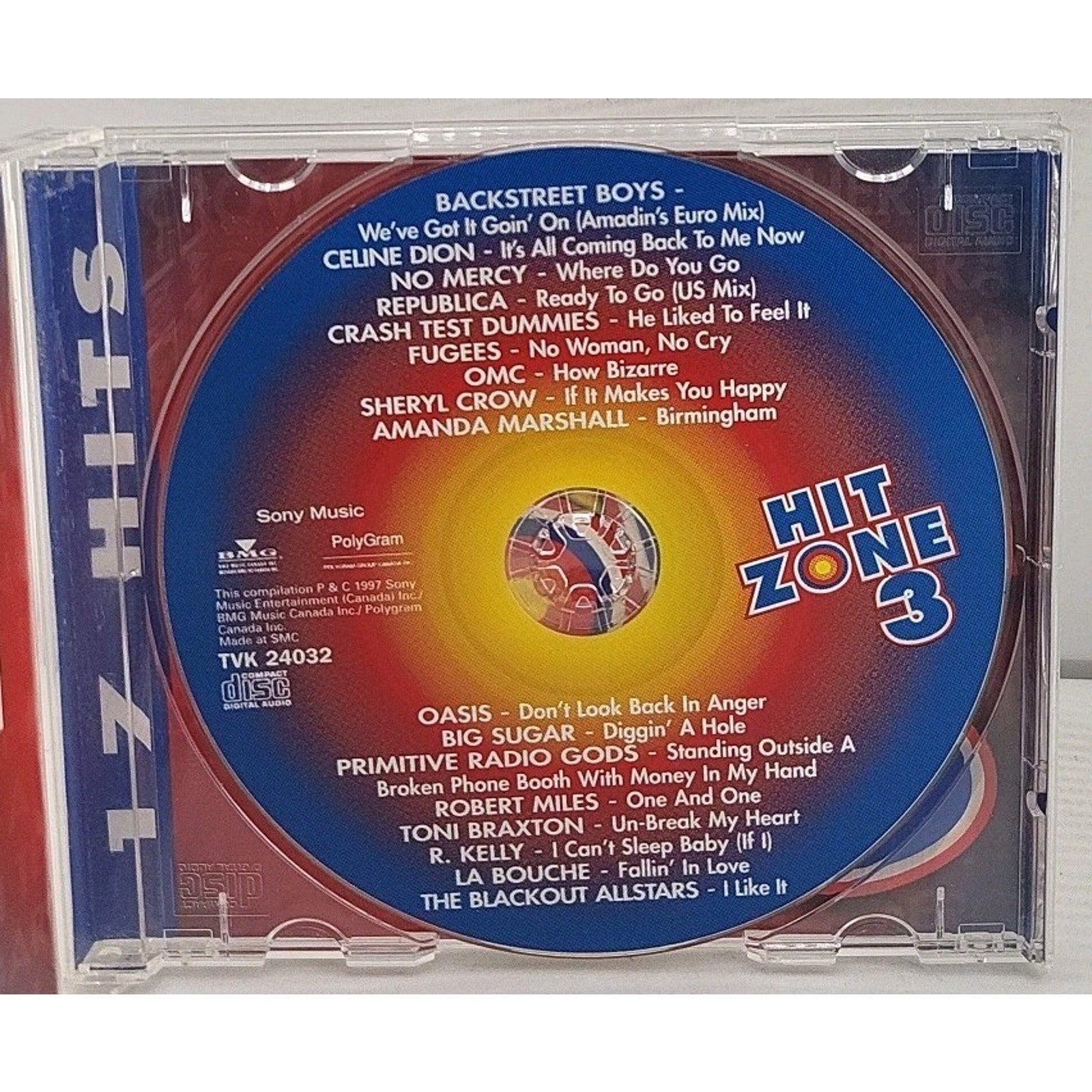 Hit Zone 3 Music Compilation CD Album
