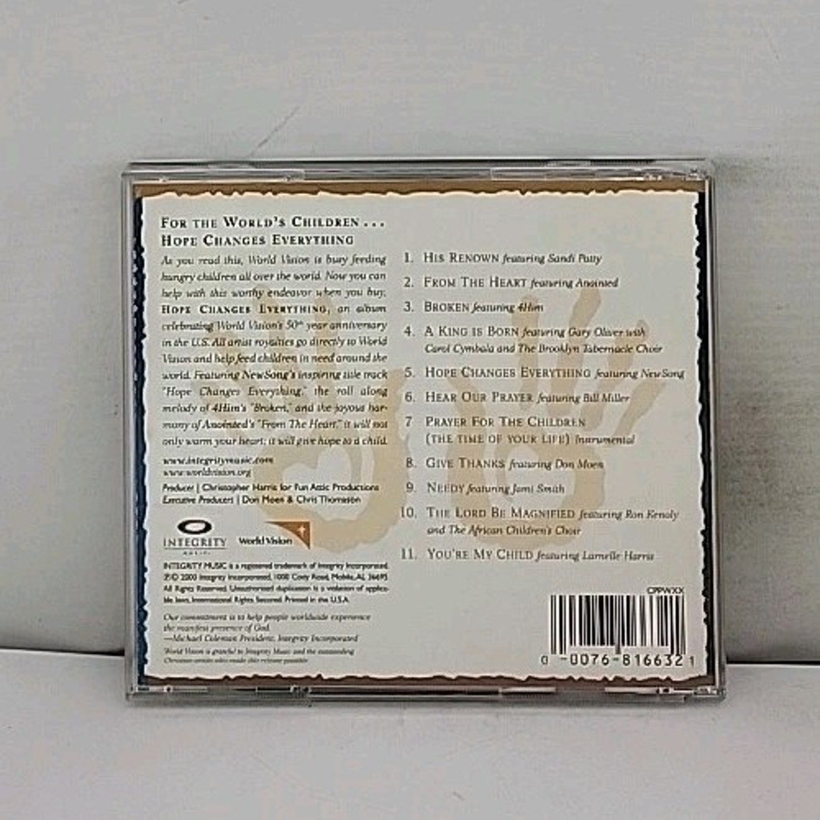 Hope Changes Everything by Various Artists (CD, Apr-2000, Integrity (USA))