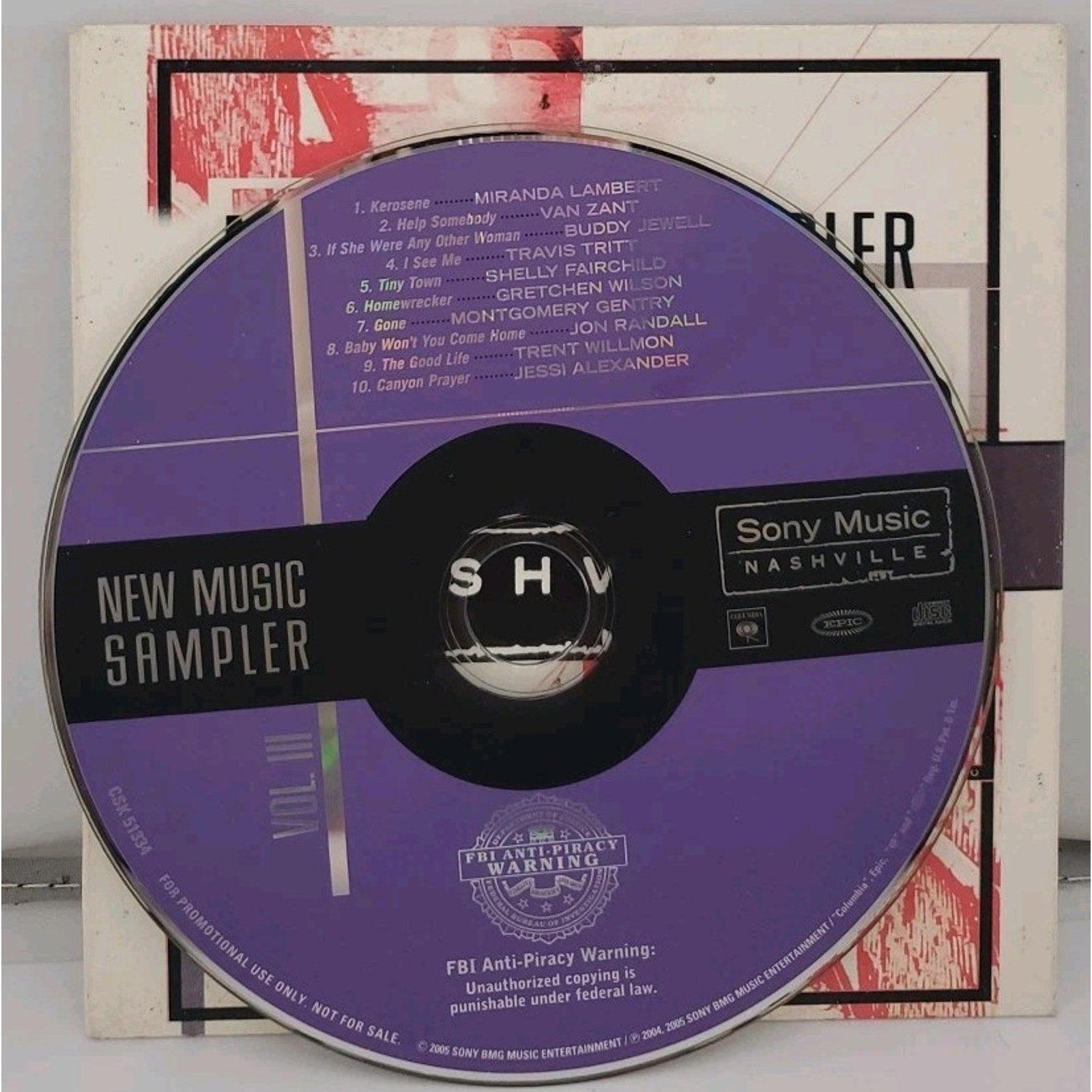 New Music Sampler - Sony Music Nashville - Volume III (CD)