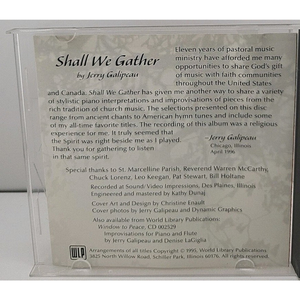Jerry Galipeau - Shall We Gather - Piano Improvisations On Hymn Tunes - CD